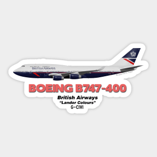 Boeing B747-400 - British Airways "Landor Colours" Sticker